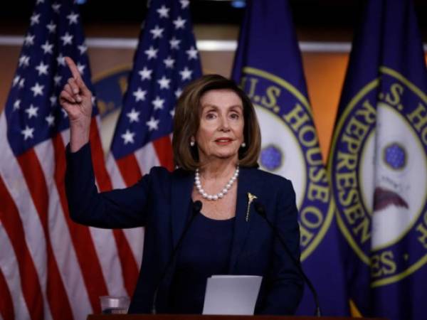 Presidenta de la Cámara de Representantes de Estados Unidos, Nancy Pelosi. AP.