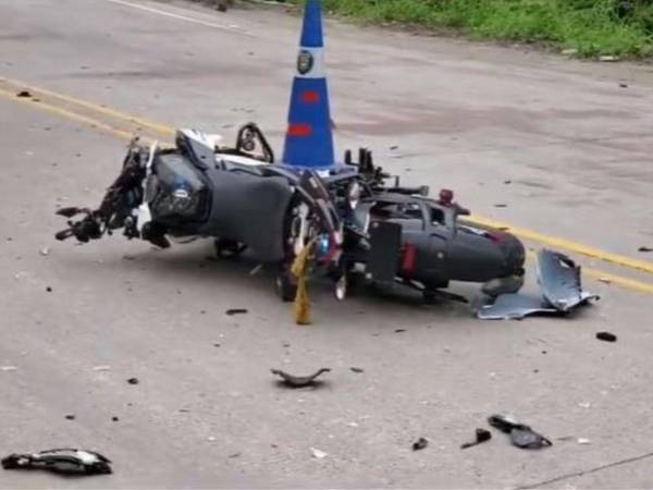 La motocicleta del ciudadano de origen guatemalteco sufrió severos daños tras el mortal choque en Copán.