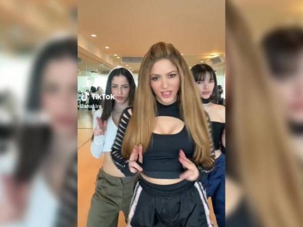 La guapa colombiana compartió en redes el baile.