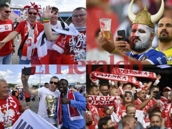 Los aficionados de ambas selecciones llegaron a las inmediaciones del estadio Spartak para inundar de buenas vibras el lugar.