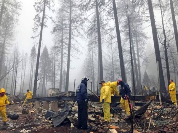 De los fallecidos, solo 54 fueron hasta el momento identificados, según la oficina del sheriff del Condado de Butte, en el norte de este estado de la costa oeste de Estados Unidos.