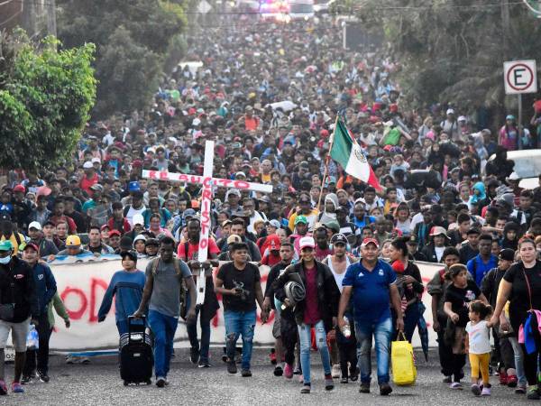 La caravana pretende llegar a Ciudad de México para recibir los permisos de tránsito.