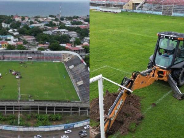 El Estadio Ceibeño cerró sus puertas para ser remodelado con la instalación de grama híbrida. Se unirá a los estadios Nacional y Francisco Morazán