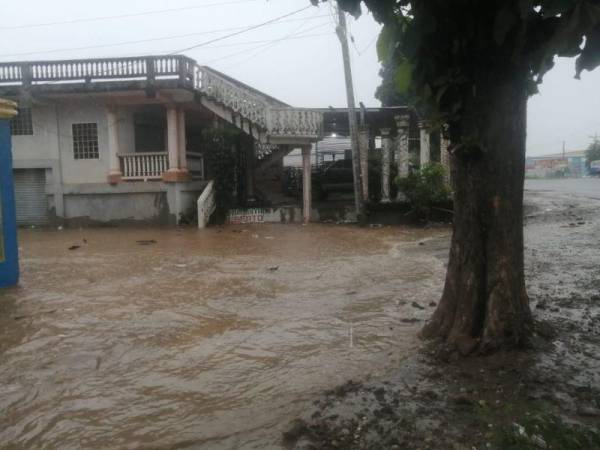 En Colón fueron reportadas inundadas varios sectores residenciales.