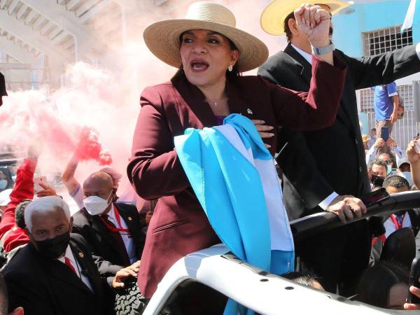 La presidenta de Honduras cumple este día un año desde que tomó el poder.