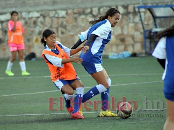 Débora Tobías (derecha) es una de las volantes que seguramente serán titulares hoy en el encuentro en Santo Domingo ante Haití.