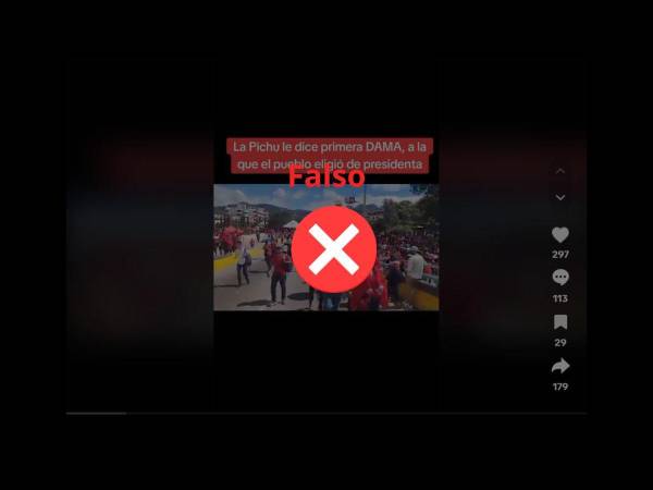 Captura de pantalla a una publicación de TikTok realizada el 2 de enero de 2024.