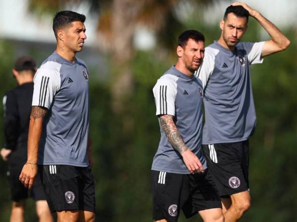 Lionel Messi entrenó este día con el Inter Miami, el jueves viajan a El Salvador.