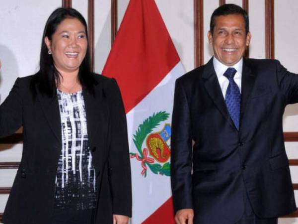 Expresidente Ollanta Humala y la líder opositora Keiko Fujimori, podría resultar involucrados en la investigación. Foto: Agencia AFP