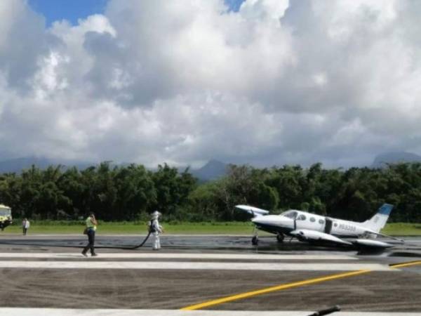 La avioneta fue incautada la madrugada del martes, cuando grupos delictivos intentaban descargar la droga en Brus Laguna.