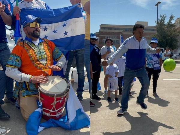 Al ritmo punta y jugando “potra”, hondureños ponen ambiente en el Toyota Stadium