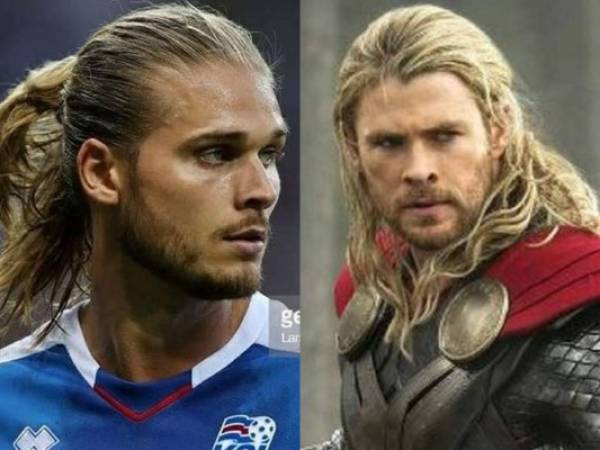 Para muchos de sus fans, el defensa islandés Rurik Gislason tiene un gran parecido con el actor Chris Hemsworth, quien interpreta a Thor en la película del mismo nombre. (Foto: Instagram)