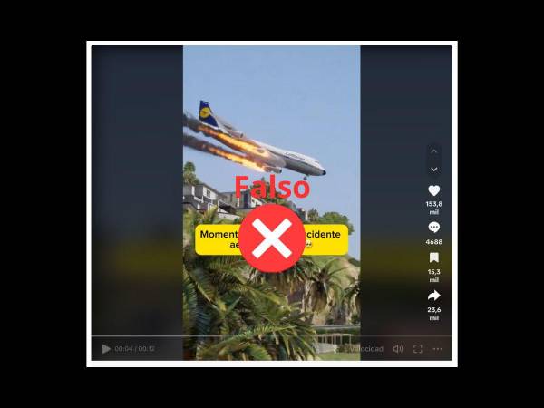 Captura de pantalla a una publicación en TikTok realizada el 12 de agosto de 2024.