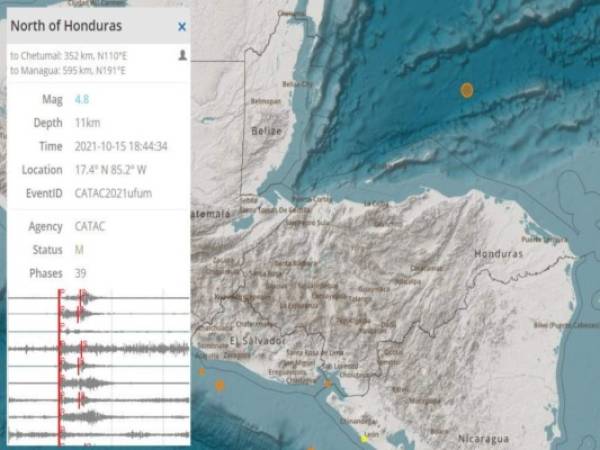 Este fue el reporte del Consejo Permanente de Contingencias (Copeco).