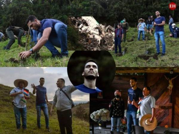 Helio Neto, excentral del Chapecoense, sembró árboles en la población colombiana de La Unión como homenaje a las 71 personas que murieron la noche del 29 de noviembre de 2016. Aquí las tristes imágenes a cinco años de la tragedia.