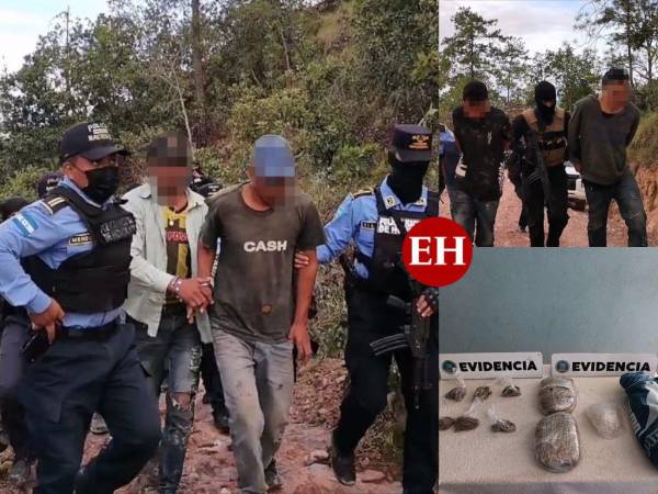 Tras un intenso operativo fueron capturados los supuestos pandilleros, además se le decomisaron unas tres libras de supuesta marihuana.