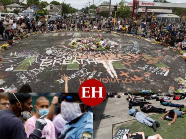 Por primera vez en años, la Casa Blanca apagó sus luces y el presidente fue resguardado en el búnker, luego de que las protestas en Washington se tornaran violentas. Este lunes se espera una nueva escalada de manifestaciones tras la muerte de George Floyd a manos de policía. AFP / AP.