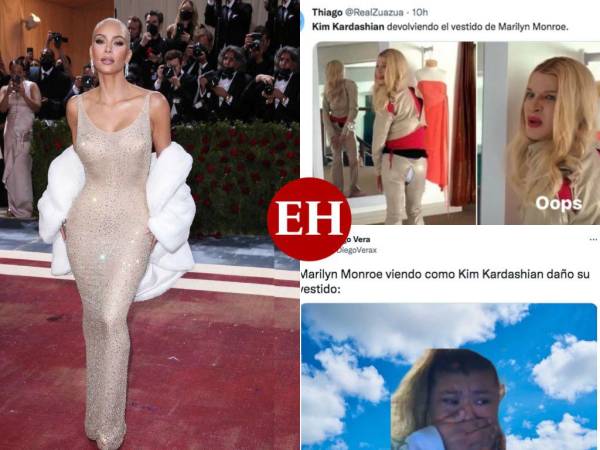 Los daños irreparables que provocó Kim Kardashian al icónico vestido de Marilyn Monroe provocaron una ola de memes