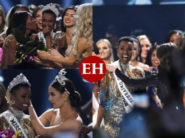 Zozibini Tunzi, ganadora del Miss Universo 2019, rompió en llanto al ser elegida la mujer más bella del mundo este domingo en el certamen. En la ronda de preguntas dijo que esperaba que al ganar el título para que niños y niñas pudieran verse reflejados en su rostro y saber que ellos también son hermosos. Fotos AFP