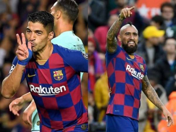 El futuro de Luis Suárez es incierto mientras que Arturo Vidal en las próximas horas será nuevo jugador del Inter de Milán. Fotos: AFP