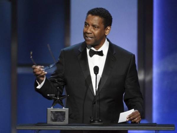 El actor Denzel Washington habla en el escenario al recibir el 47o Premio AFI a la Trayectoria en el Teatro Dolby el jueves 6 de junio de 2019 en Los Angeles. Foto:Chris Pizzello/Invision/AP.