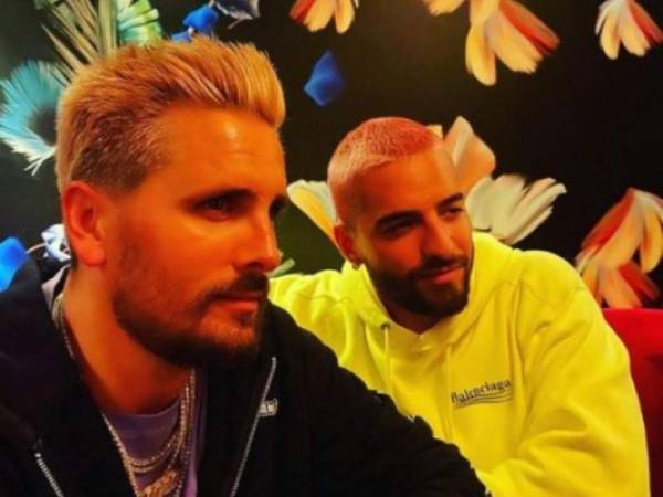 Scott Disick y Maluma estuvieron de fiesta en Miami hace unos meses. Foto: Instagram