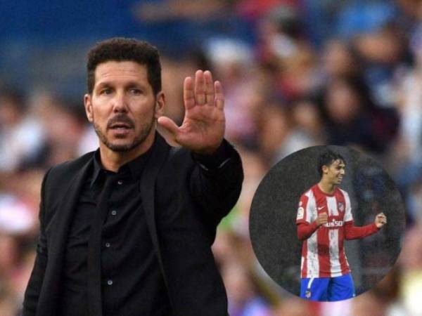 'Es un equilibrio entre todos', añadió Simeone, que ejemplifica esto en Giménez y su delantero Luis Suárez. Fotos. AFP