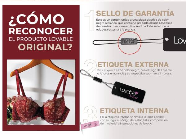 La campaña de Lovable tiene como objetivo enseñar a los consumidores a identificar las prendas de imitación.