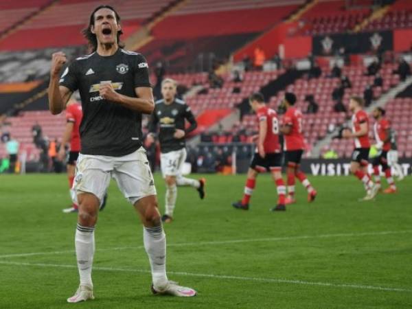 El United perderá a Cavani por tres partidos, incluido el decisivo derbi ante el Manchester City por la Copa de la Liga. Foto: AFP