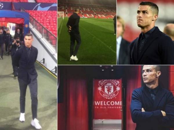 Cristiano Ronaldo se le ha visto muy nostálgico tras volver al Old Trafford del Manchester United. Fotos: AFP y @JuventusFC en Twitter