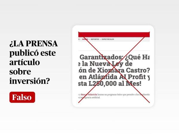 Captura de pantalla a un dominio que suplanta a LA PRENSA, hecha el 16 de enero de 2025, adaptada a esta cartela.