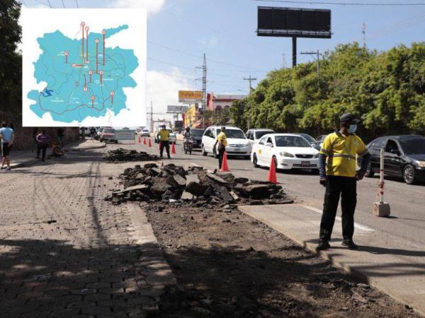 Los trabajos de bacheo ya comenzaron por lo que habría que tomar rutas alternas.