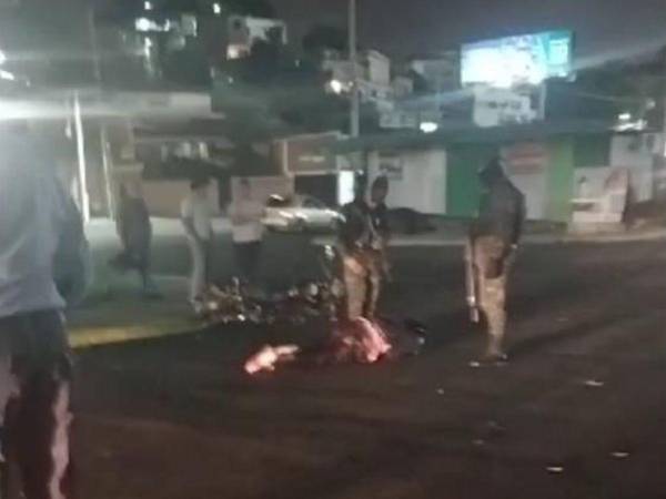 Elementos de la Policía Militar acudieron a la escena.