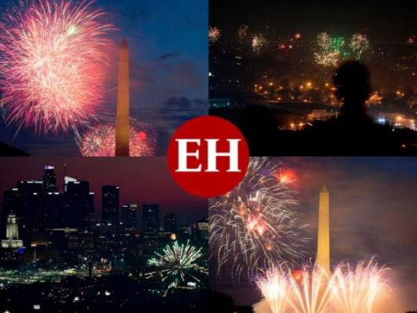 En medios de fuegos artificiales, Estados Unidos celebró el 4 de julio, Día de la Independencia.