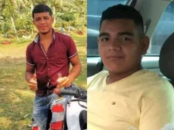 Los fallecidos fueron identificados como Eduar Nicolás Velásquez Aguilera (19) y Elías Lizandro Madrid Zepeda (17).