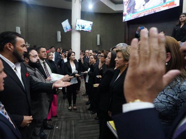 Son ocho mujeres y siete hombres los que fueron juramentados la madrugada del viernes 17 de febrero en el Congreso Nacional como magistrados a la CSJ.