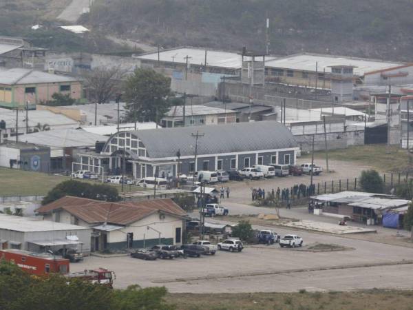 Imagen aérea tomada en la cárcel de Támara tras el tiroteo.