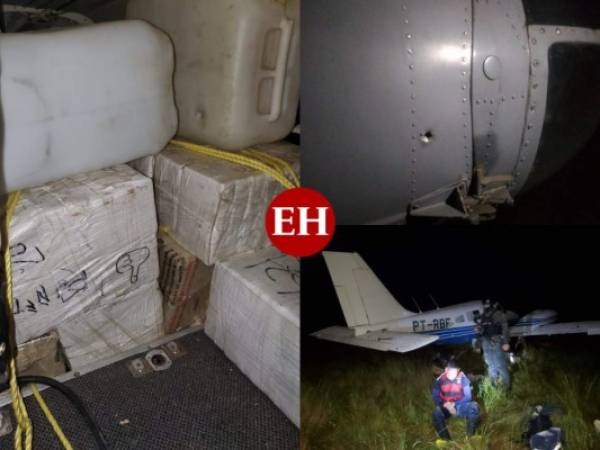 23 fardos de supuesta droga fueron hallados en la avioneta. Fotos: Cortesía.