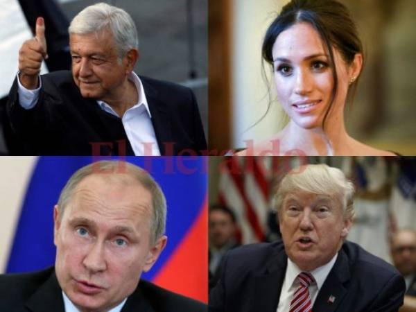 Desde presidentes, cancilleres hasta actores y exactrices, estos son los 10 personajes del mundo en 2018. Foto: Agencia AP