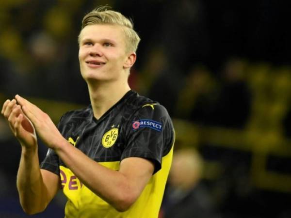 Erling Haaland llegó en enero al Borussia Dortmund y ha causado enorme sensación por sus brillantes actuaciones. Foto: AFP