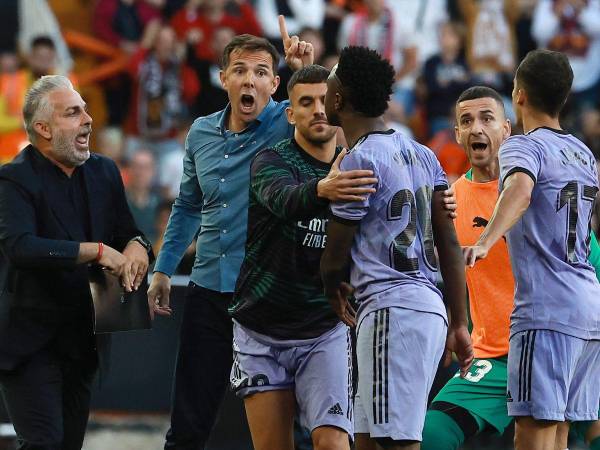 Vinicius nuevamente fue blanco de insultos racistas en la visita del Real Madrid al Valencia.