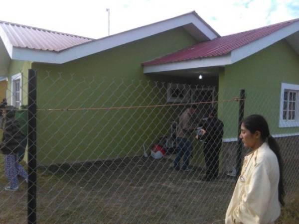 En el interior de esta vivienda fue asesinada la dirigente ambiental Berta Cáceres.