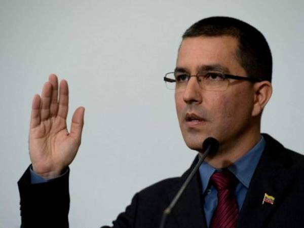 Canciller venezolano, Jorge Arreaza. Foto AFP