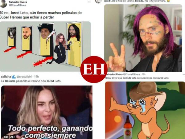 Las vacaciones de Belinda y Jared Leto causaron furor en las redes sociales y los divertidos memes no se hicieron esperar. Christian Nodal también fue protagonista de ellos.