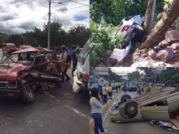 Hasta la fecha, se reportan al menos 640 accidentes viales en Honduras. Foto: EL HERALDO