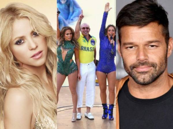 Shakira, Jennifer López, Pitbull, Claudia Leitte y Ricky Martin son tan solo algunos de los artistas que se han robado el corazón del público con sus temas en los mundiales de fútbol.