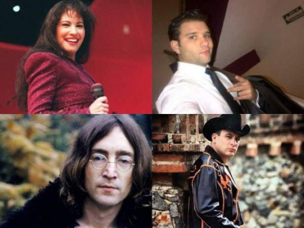 Selena Quintanilla, Fabio Melanitto, John Lennon y Valentín Elizalde encabezan la lista de los artistas que han sido asesinados.