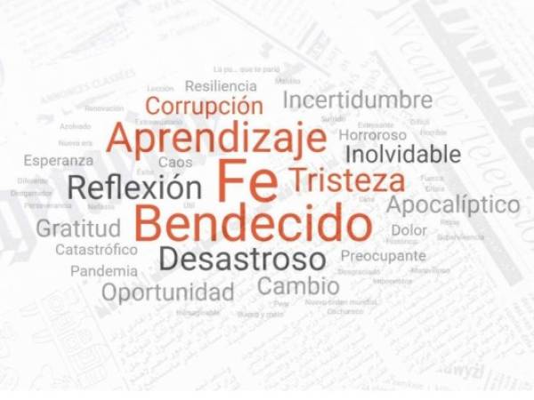 'Fe', 'bendecido', 'aprendizaje' y 'tristeza' son las palabras más usadas por nuestros lectores para definir el 2020.