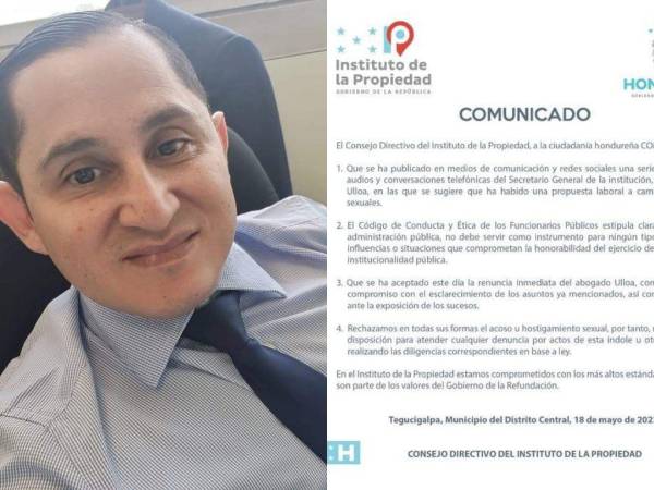 El alto funcionario presentó su renuncia y la misma fue aceptada de inmediato por el IP.