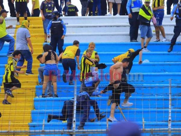 Afición de Real España vuelve a ocasionar atentado en contra de la los hinchas que asisten a los estadios capitalinos.